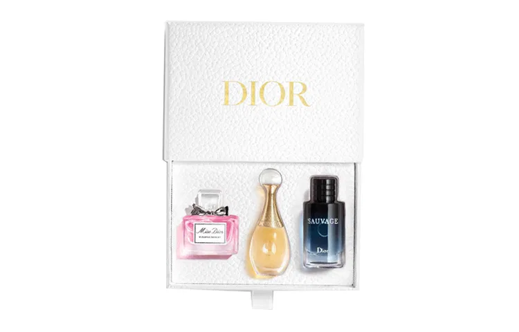 Женский набор мини-парфюмов DIOR, 3 предмета, 5мл/10мл, DIOR, Black — фото 2