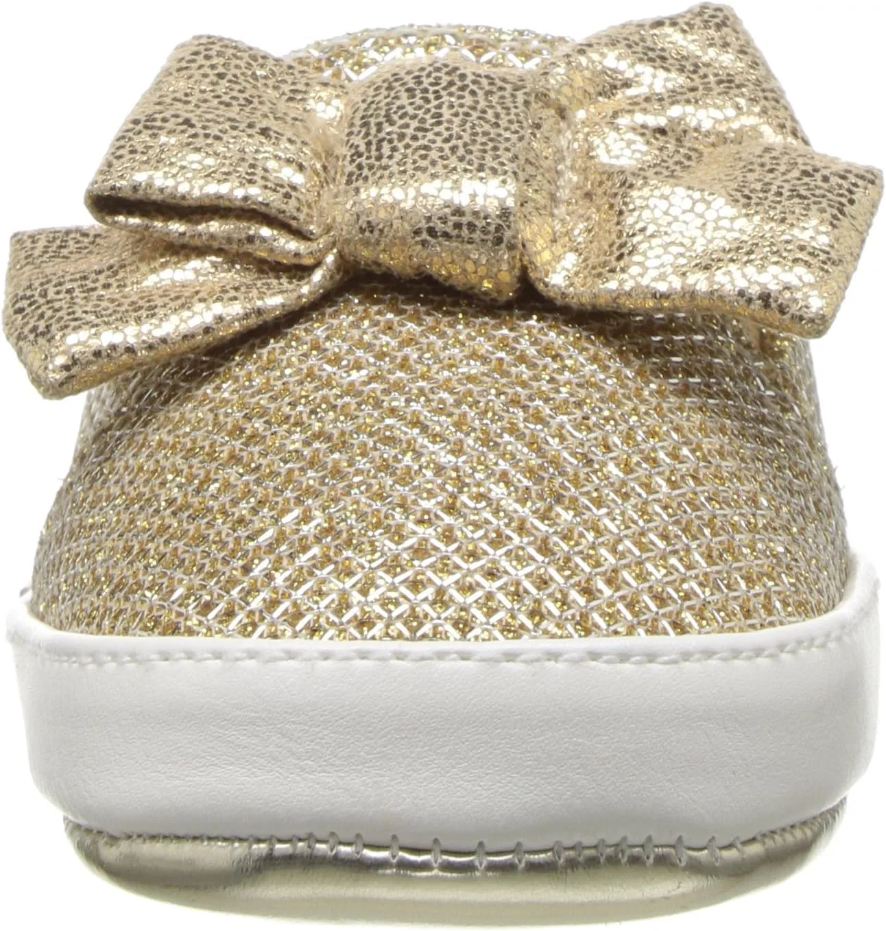 Детские туфли Мэри Джейн для девочек Odettacrib Nine West, Gold Metallic Mesh — фото 2