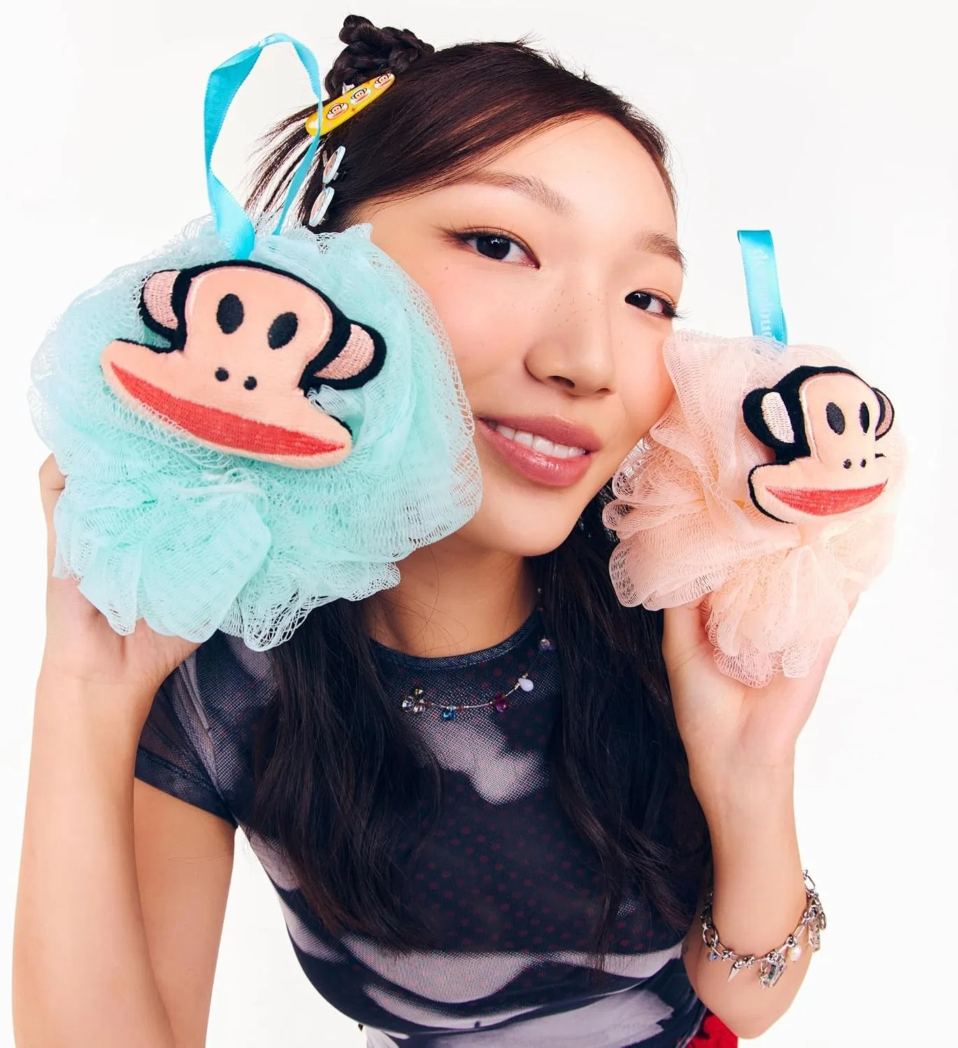 Люфа для тела XL, dearcloud x Paul Frank, Aqua — фото 2