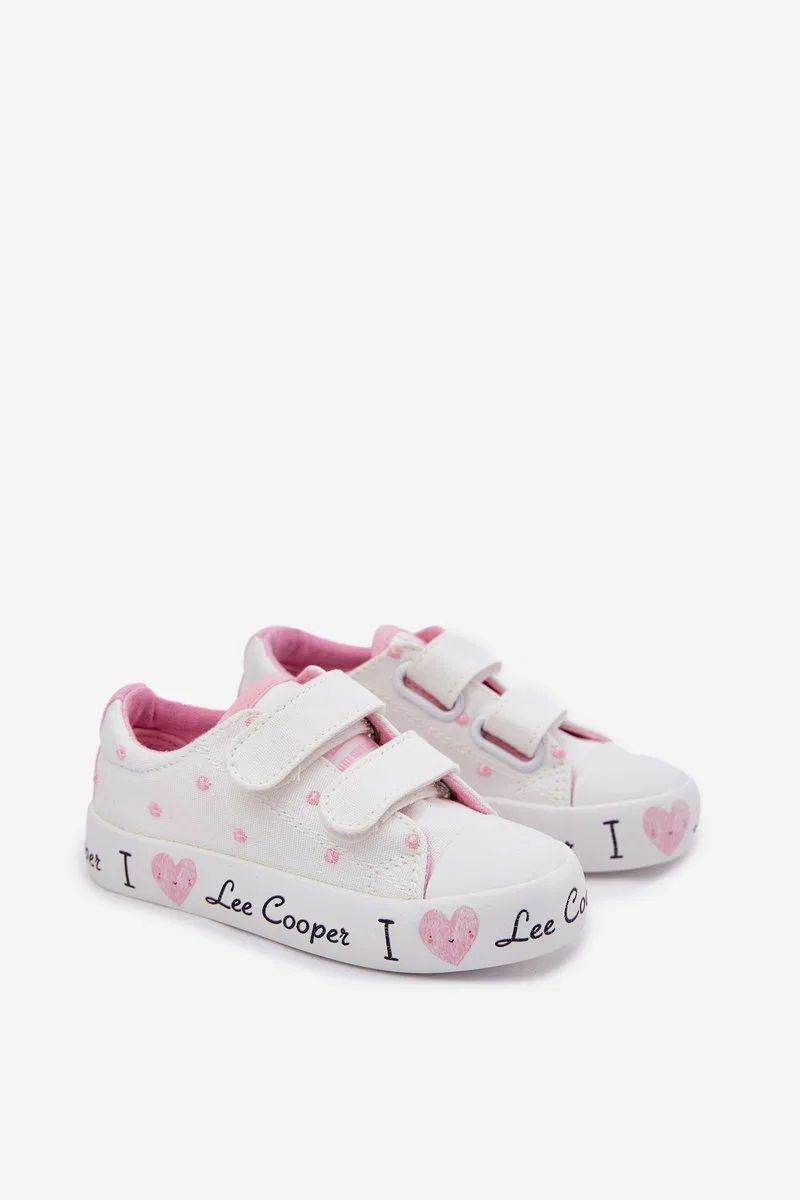 Детские кеды для девочек Lee Cooper, White — фото 3