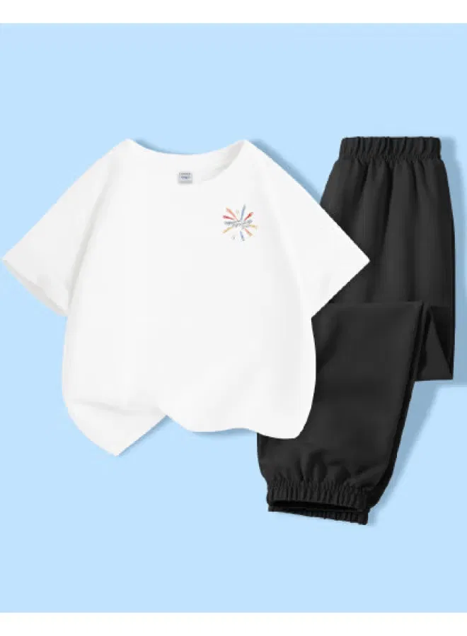 Jeanswest Комплект футболка с коротким рукавом и брюки от комаров, белый