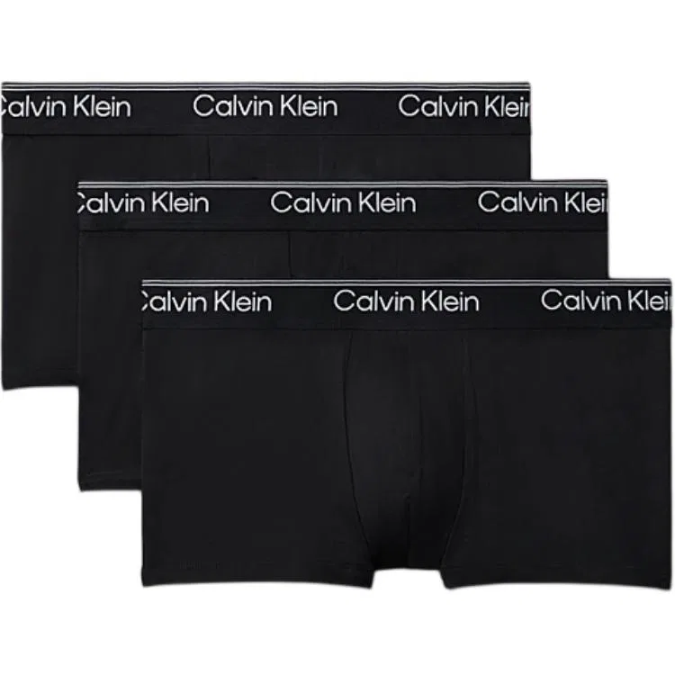 Мужские трусы-боксеры низкой посадки комплект из 5 штук Calvin Klein, Black