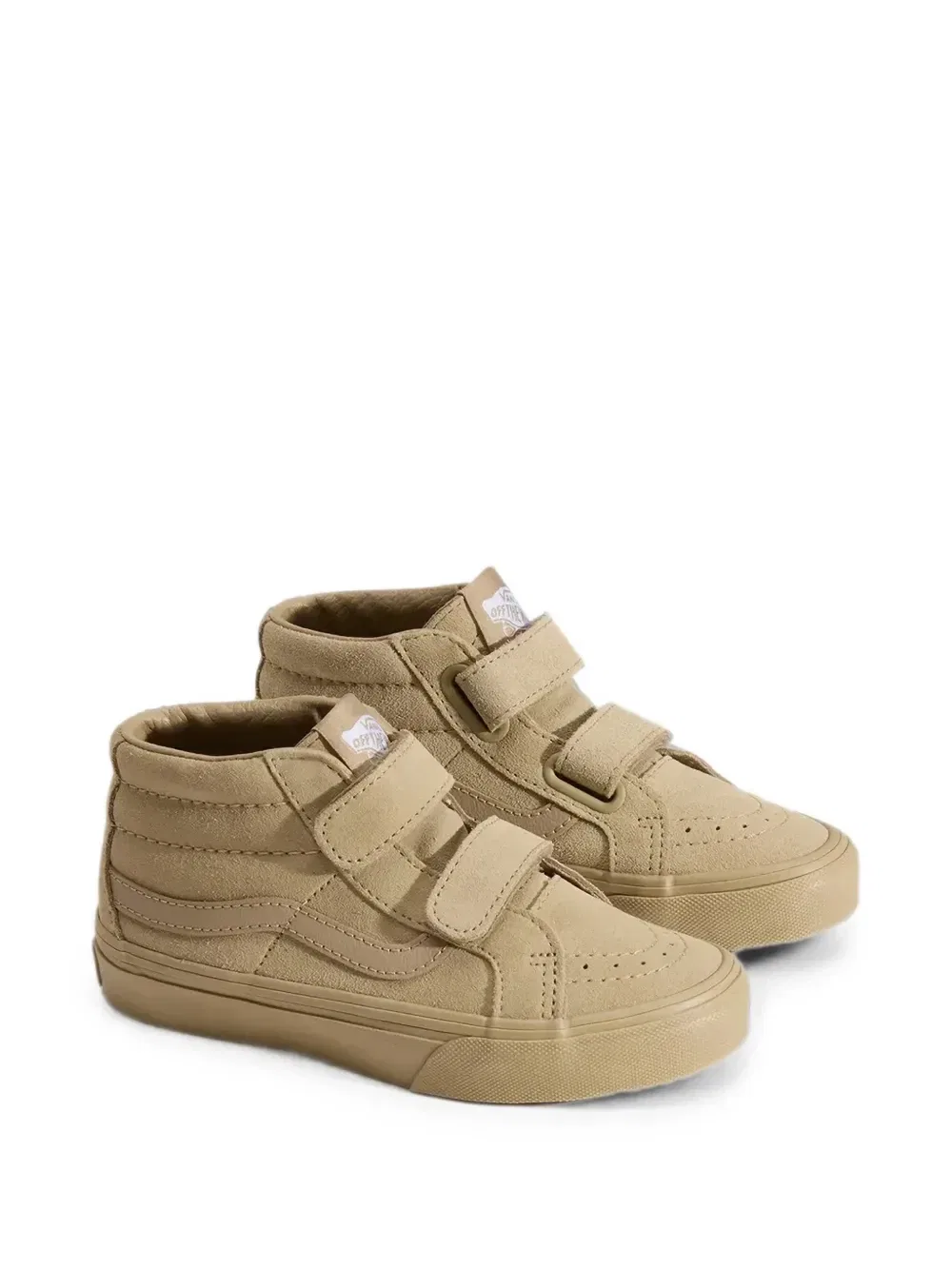 Кроссовки Sk8-Mid V с застежкой-липучкой Vans Kids, бежевый — фото 2