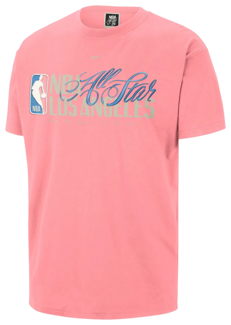 Футболка мужская ASW S/S Max90 Wordmark Nike, цвет Bright Melon/Bright Melon