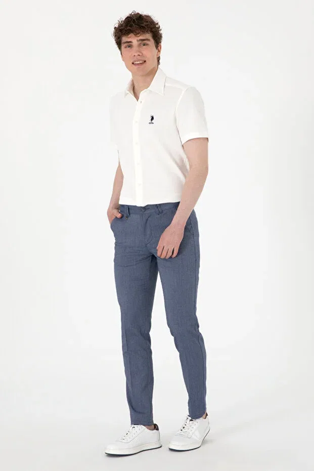 Мужские брюки из канваса U.S. Polo Assn., Navy Blue — фото 3