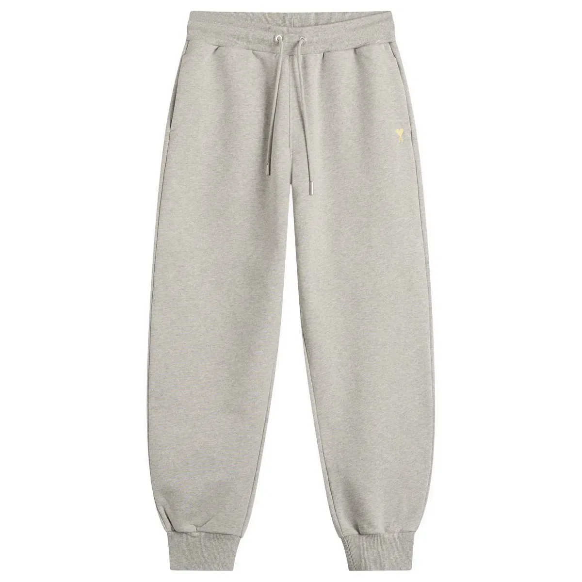 Штаны спортивные с вышивкой Adc Trackpants Ami Paris, Gris Chine Clair