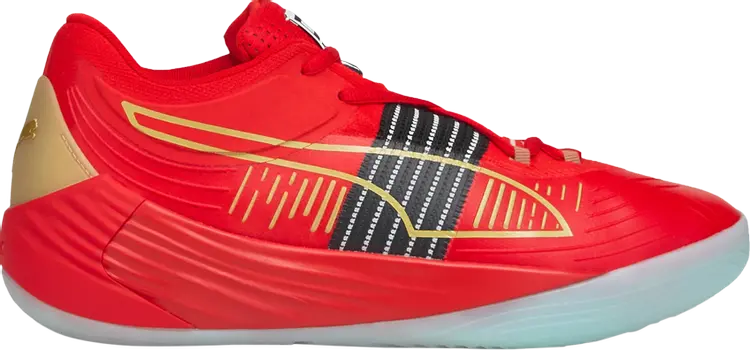 

Кроссовки Puma Fusion Nitro High Risk Red Team Gold, красный