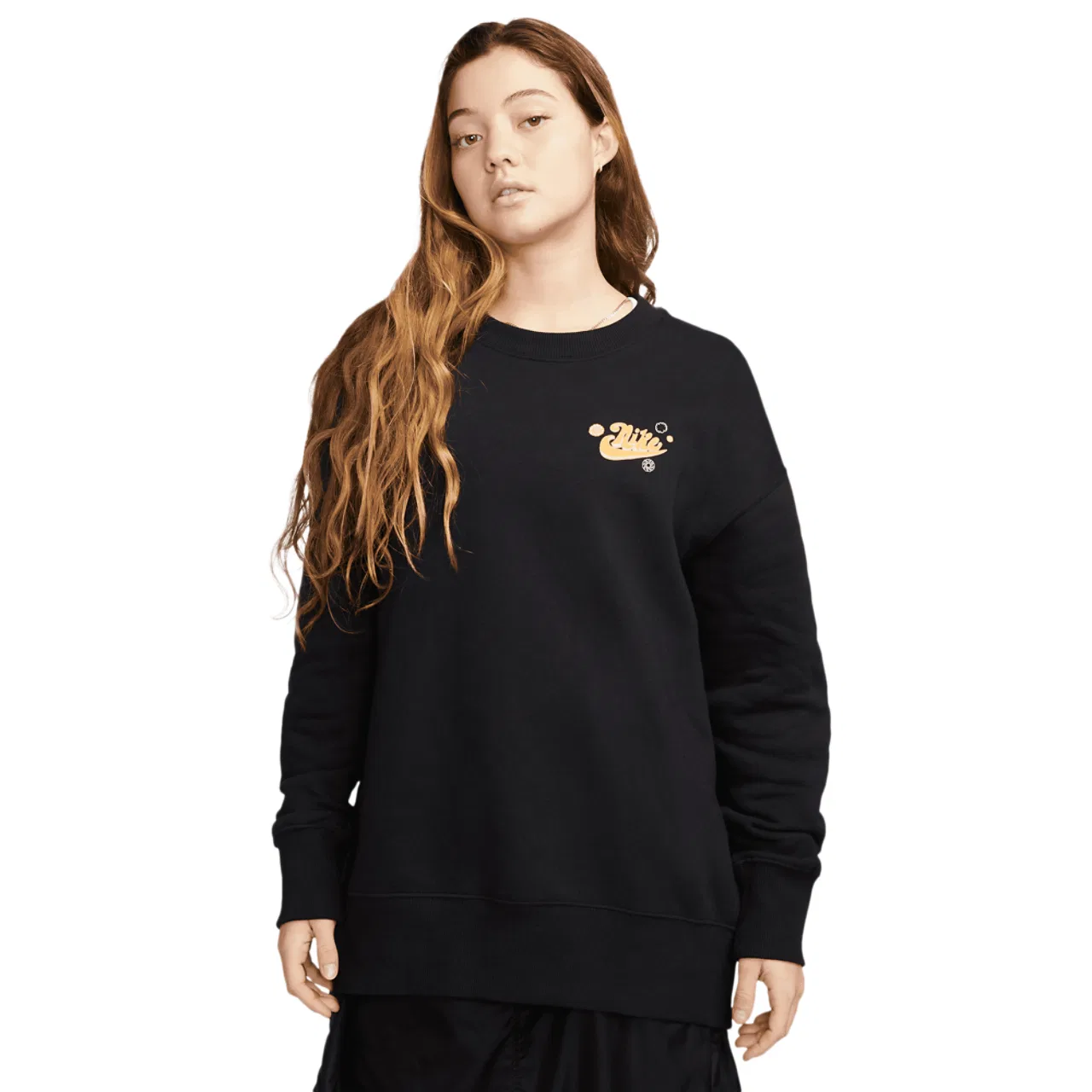 Женский свитшот оверсайз Phoenix Fleece Nike, черный