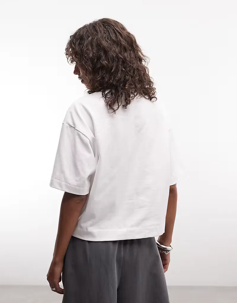 Футболка Nike Luxe свободного кроя, белый — фото 4