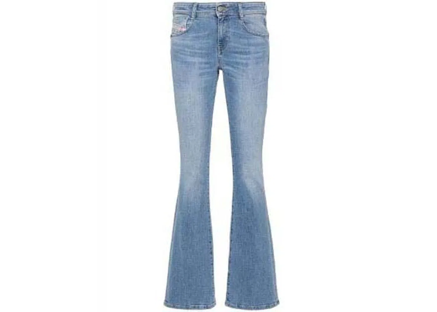 Женские джинсы-клеш с заниженной талией Diesel 1969 D-Ebbey Slim Bootcut, Light Blue