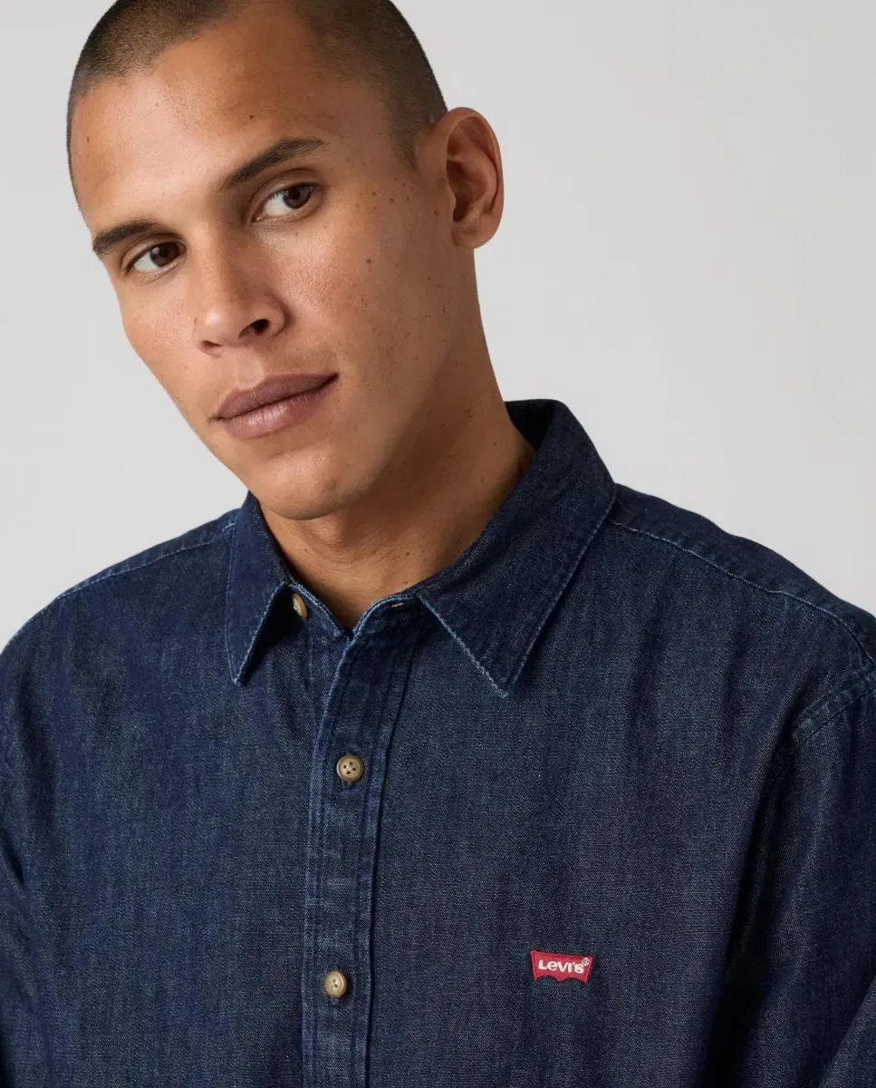 Мужская рубашка джинсовая Slim Fit Levi's, Azul Índigo — фото 4