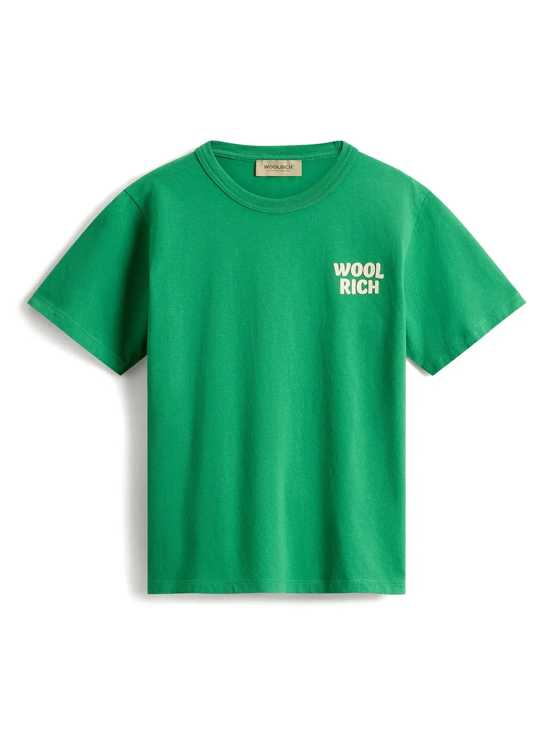 Футболка с логотипом для мальчиков Woolrich, зеленый