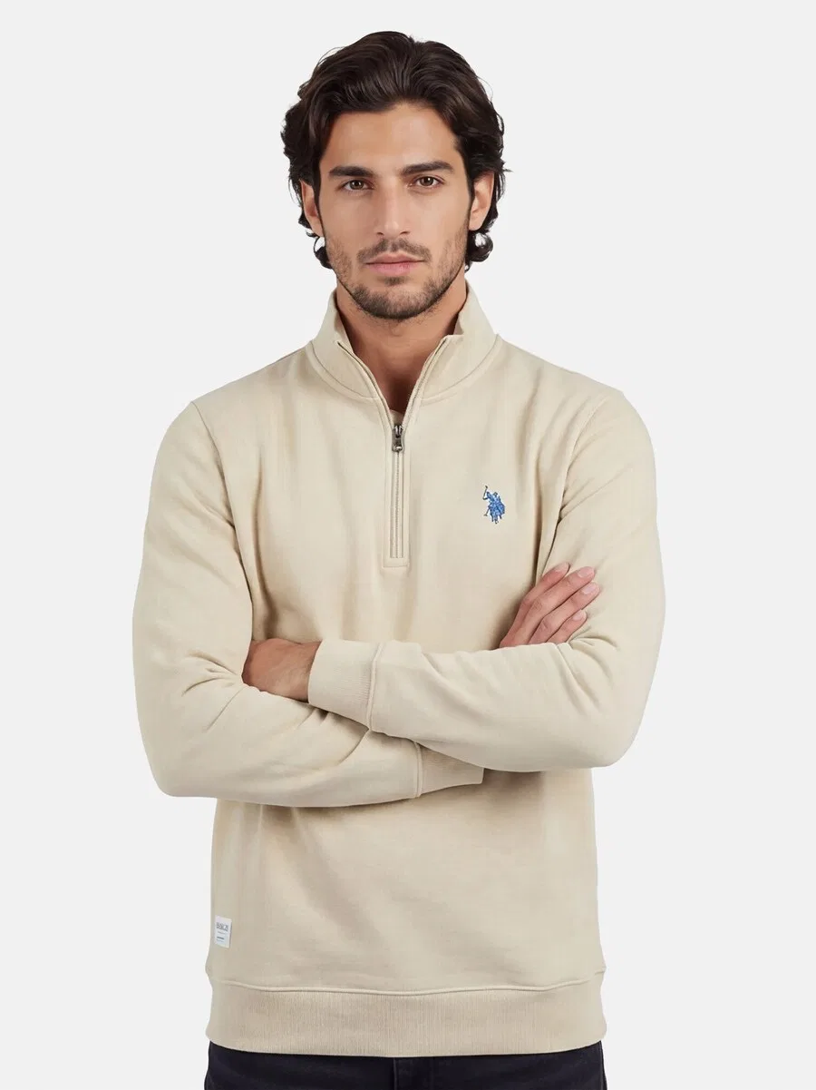 Толстовка U.S. POLO ASSN. песочного цвета — фото 2
