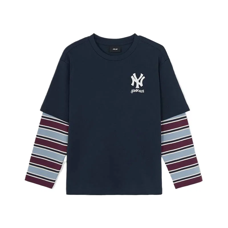 Детская футболка с круглым вырезом Navy Blue MLB KIDS