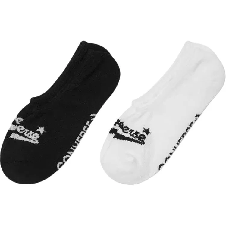Детские носки-невидимки 2 пары Converse, White/Black