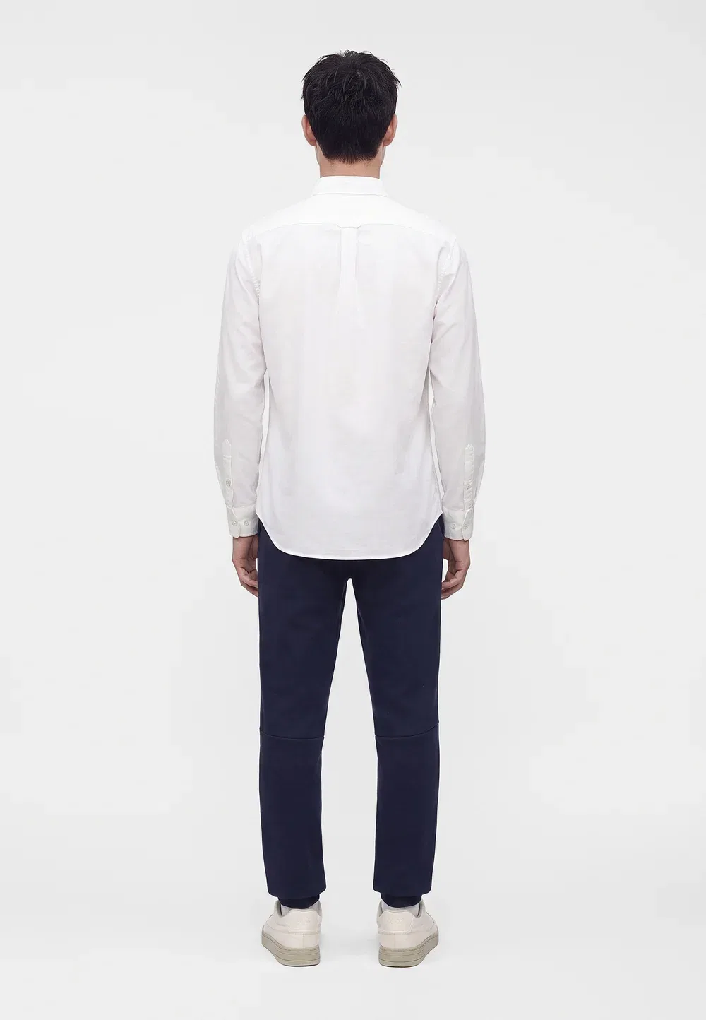 Рубашка Lacoste белый, классическая, хлопок — фото 3
