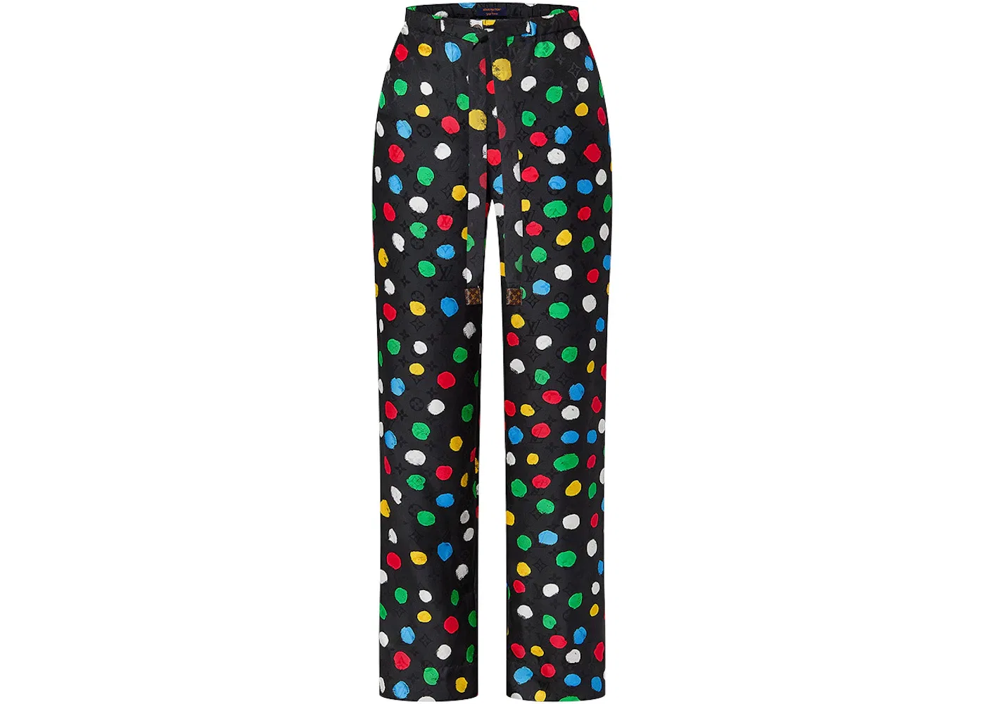Женские брюки с принтом Painted Dots Louis Vuitton x Yayoi Kusama, черный