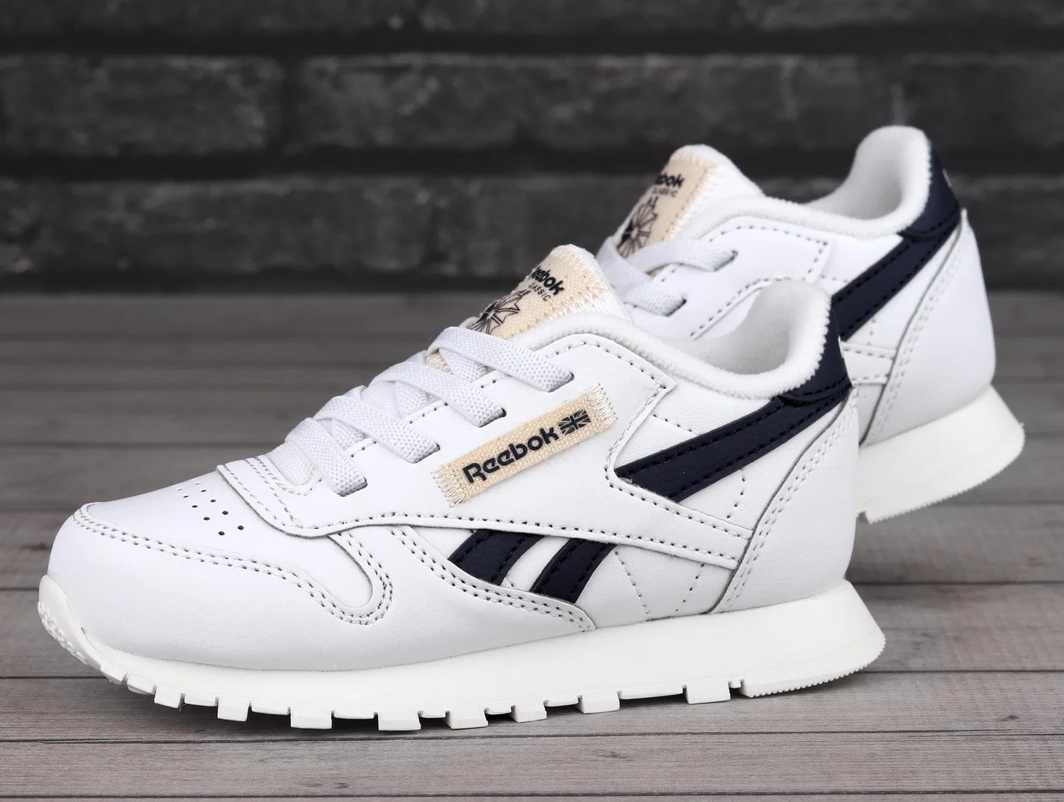 Детские кроссовки с дышащим верхом Reebok, Weiß Schwarz — фото 3