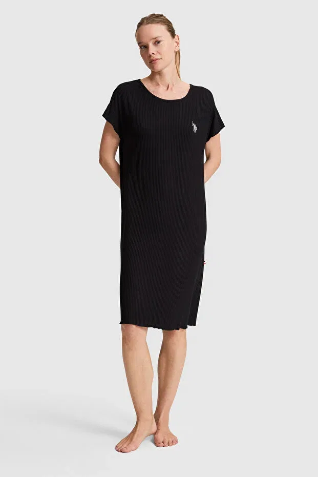 Женская пижама с коротким рукавом U.S. Polo Assn., Black