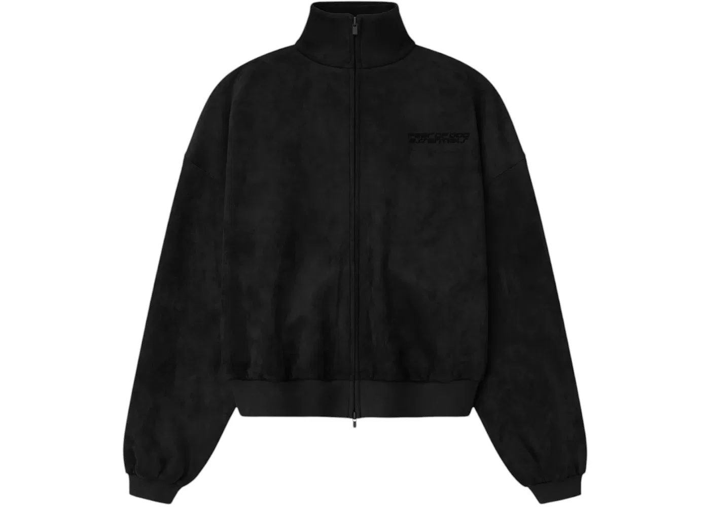 Женская куртка-трек из замши с флисом Fear of God Essentials, Vintage Black