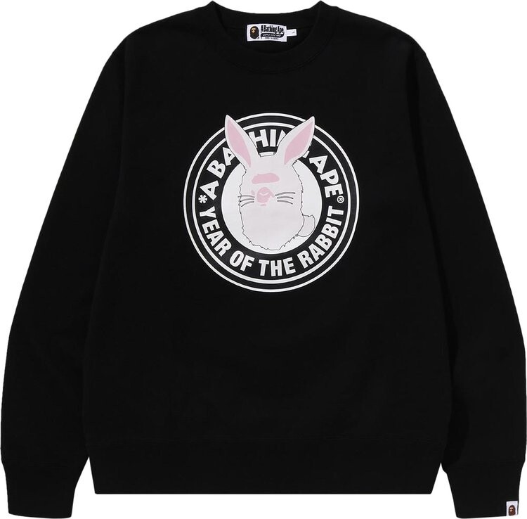 

Толстовка BAPE Year Of The Rabbit Crewneck M 'Black', черный