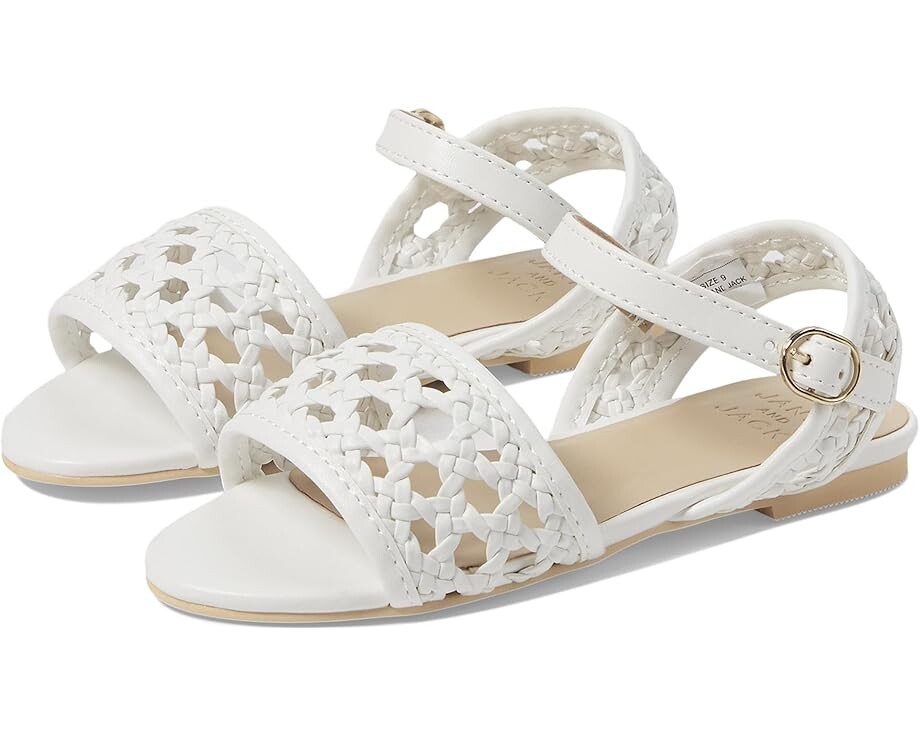 

Сандалии Janie and Jack Basketweave Sandal, белый