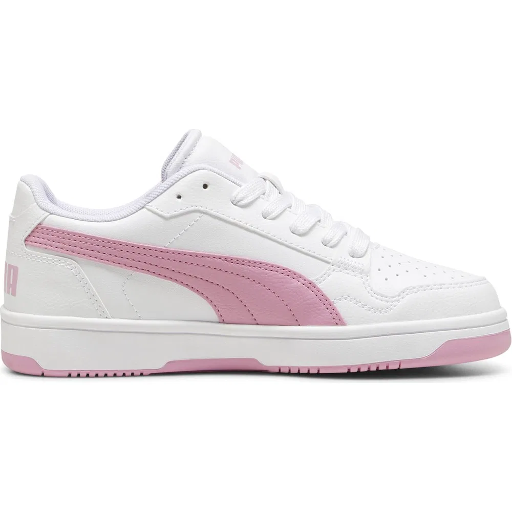 Детские кроссовки для девочек для ходьбы, бело-розовые Puma Reb-L Jr Puma — фото 2
