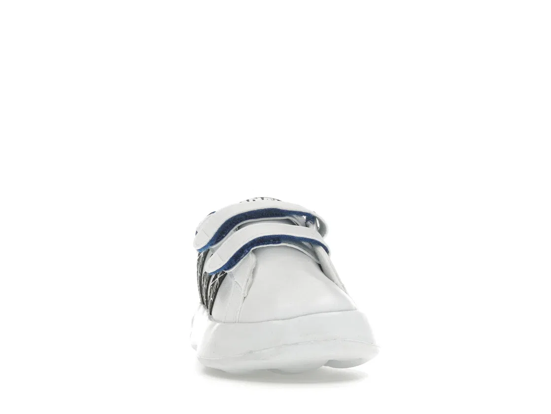 Детские кроссовки Lifestyle с принтом Marvel Spider-Man Adidas Grand Court, Cloud White Core Black Royal Blue — фото 2
