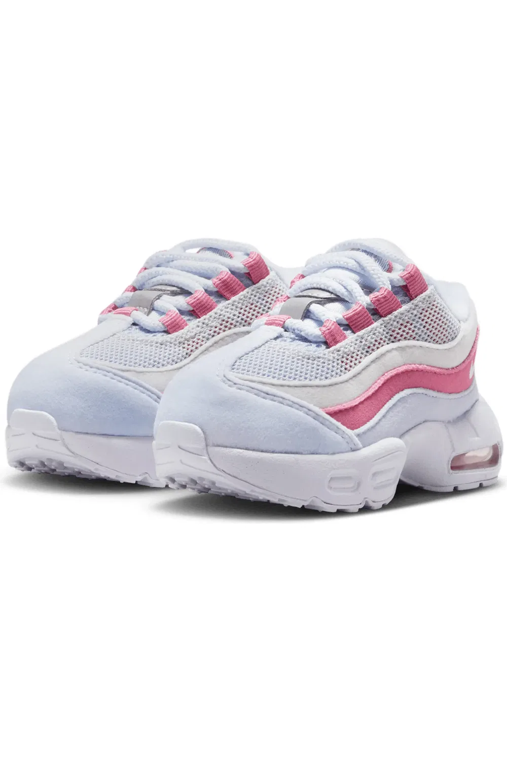 Кроссовки детские с видимой подушкой Max Air Air Max 95 Nike, Grey/Peony/Ghost/White