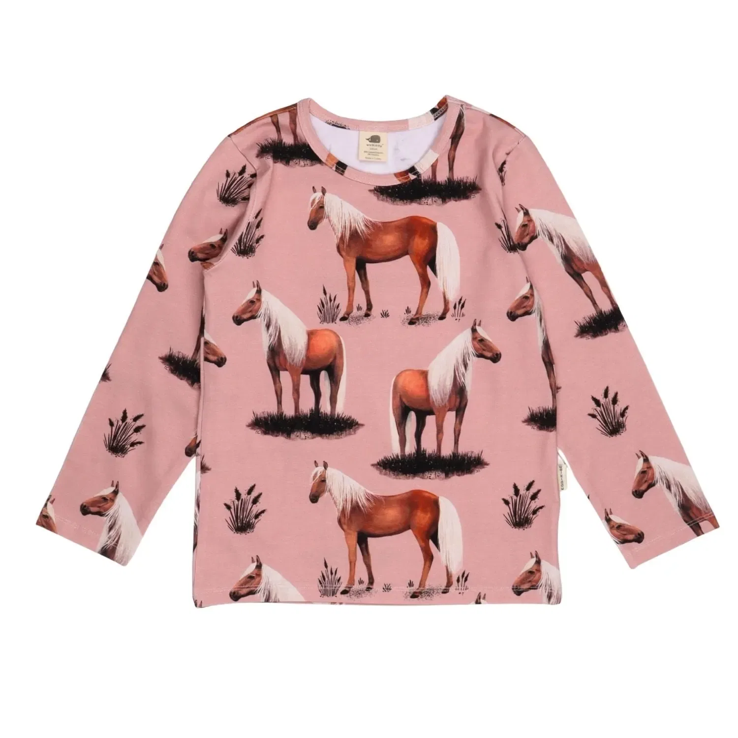 Лонгслив с принтом Beauty Horses Walkiddy, разноцветный