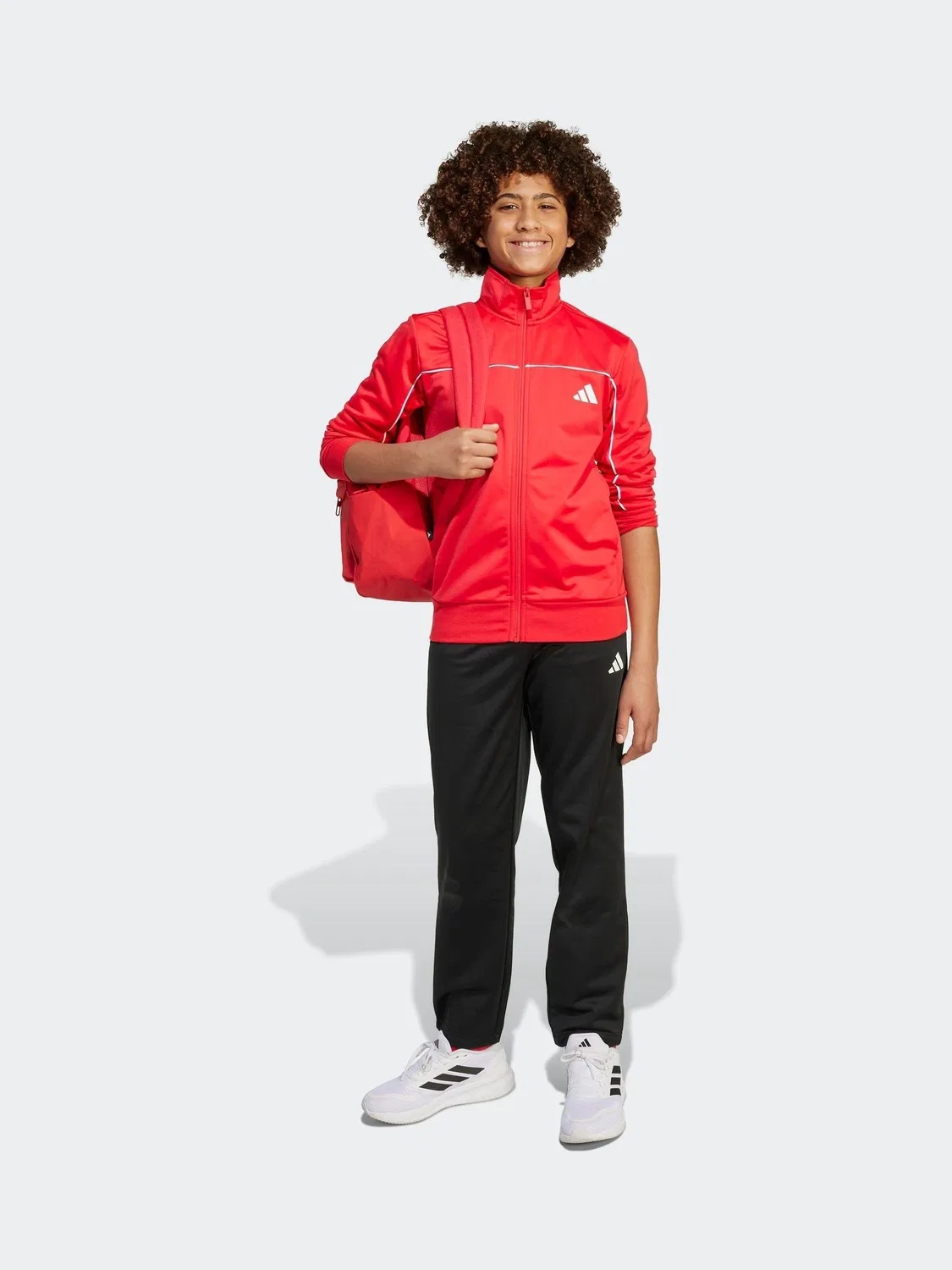 Спортивный костюм, трикотажный adidas, красный — фото 3