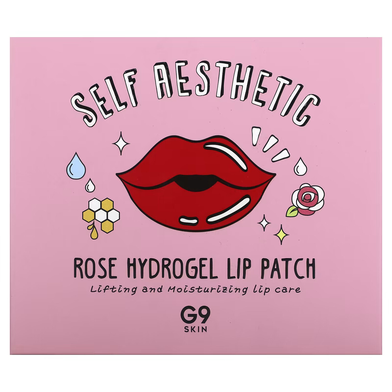 G9skin, Self Aesthetic, патчи для губ с розовым гидрогелем, 5 патчей, 3 г (0,10 унции) — фото 2