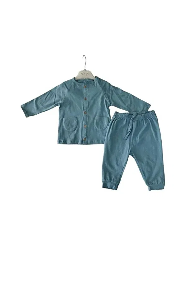 Детский комплект боди с длинным рукавом Basics Wogi, Blue