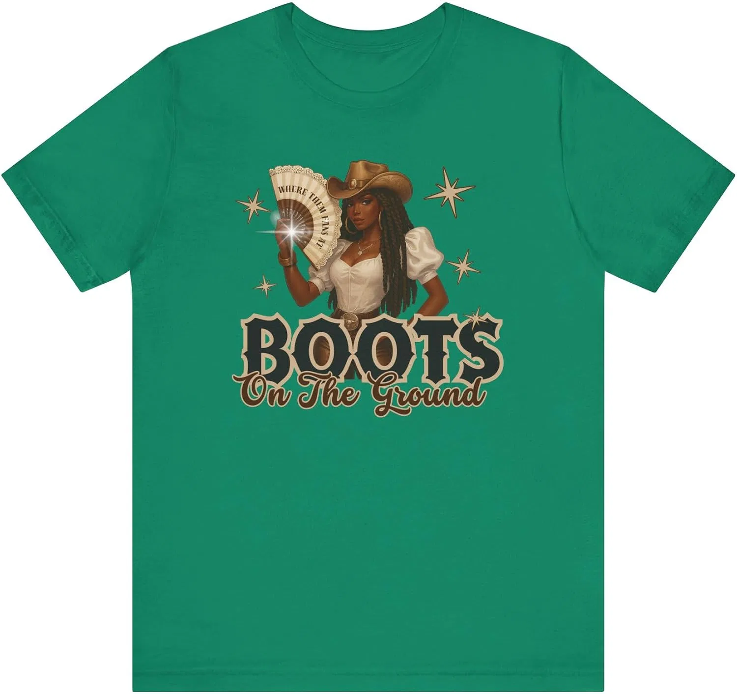 Мужская футболка с принтом Boots On The Ground, изумрудно-зелёный