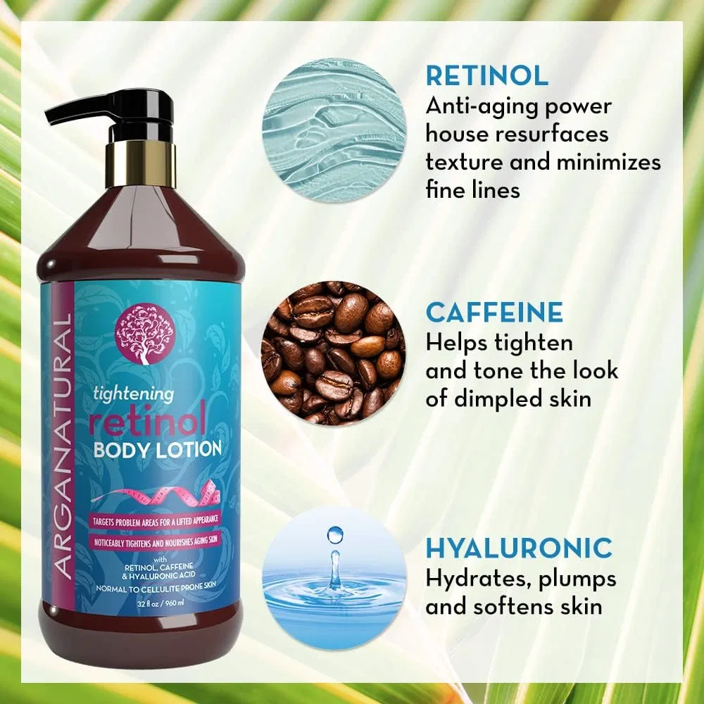 Лосьон для тела укрепляющий, Arganatural, Retinol & Collagen, 480 мл — фото 2