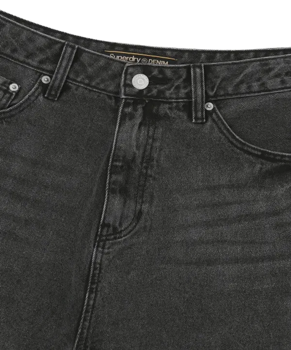 Джинсовые шорты Iconic, Superdry, Melange Black — фото 4