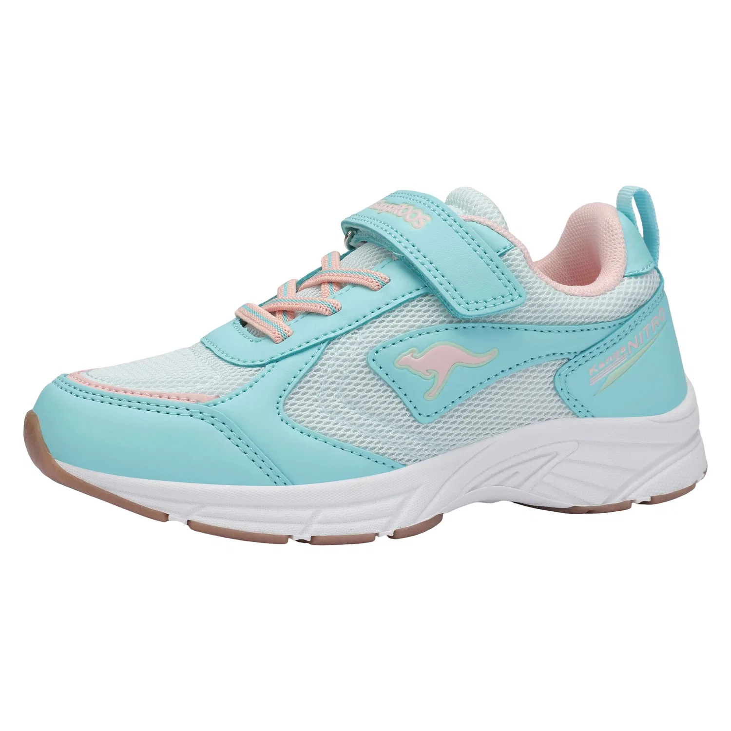 Детские кроссовки с карманом KangaROOS, Limpet Shell/Frost Pink