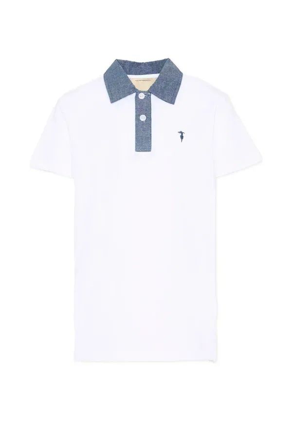 Футболка поло хлопок, Tru Trussardi Junior, белый