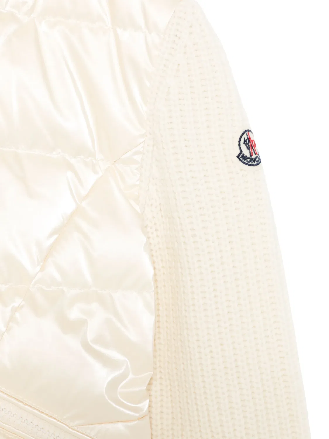 Панельный кардиган MONCLER GENIUS, белый — фото 2