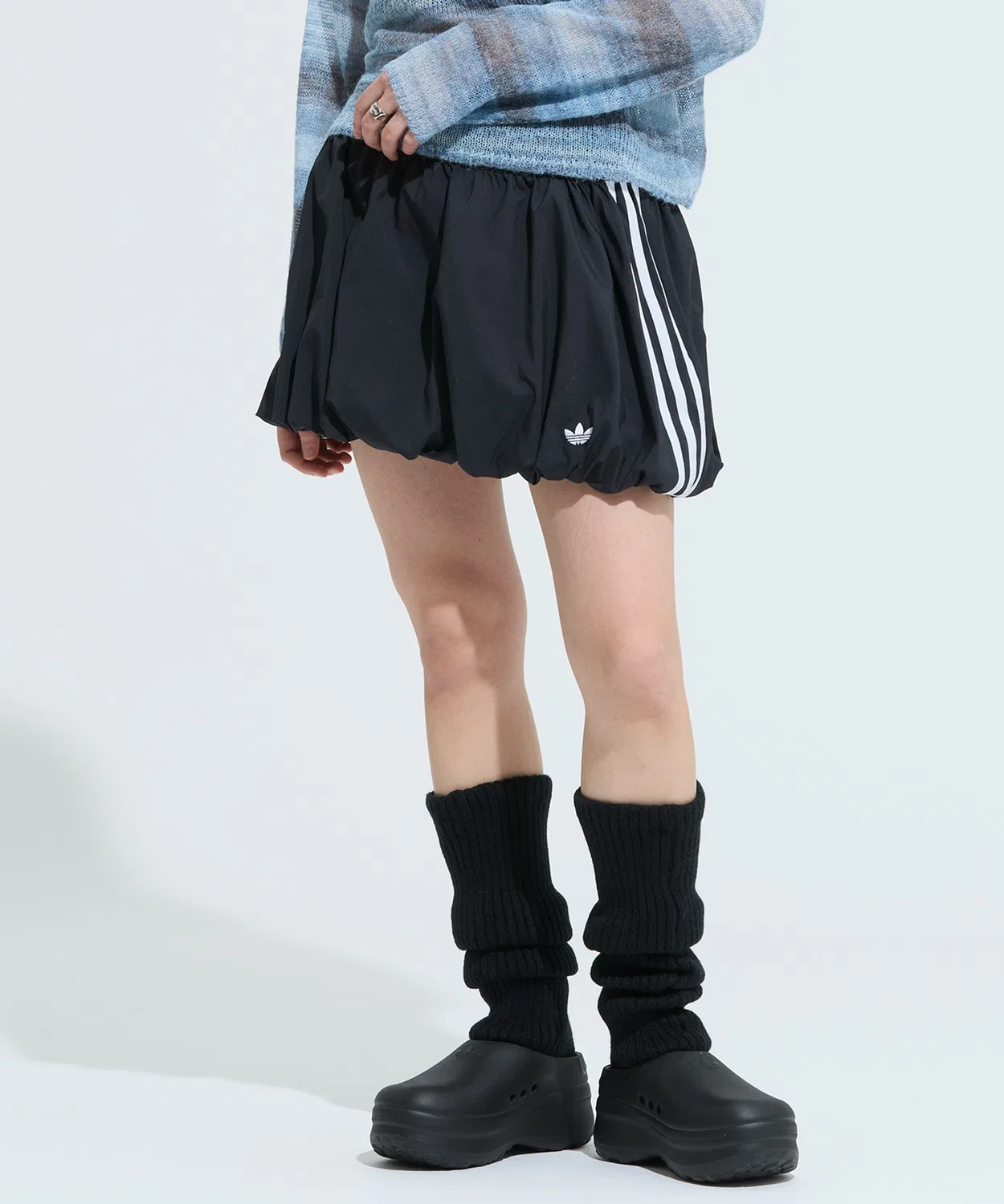 Женская юбка-баллон с эластичным поясом Adidas Originals, Черный