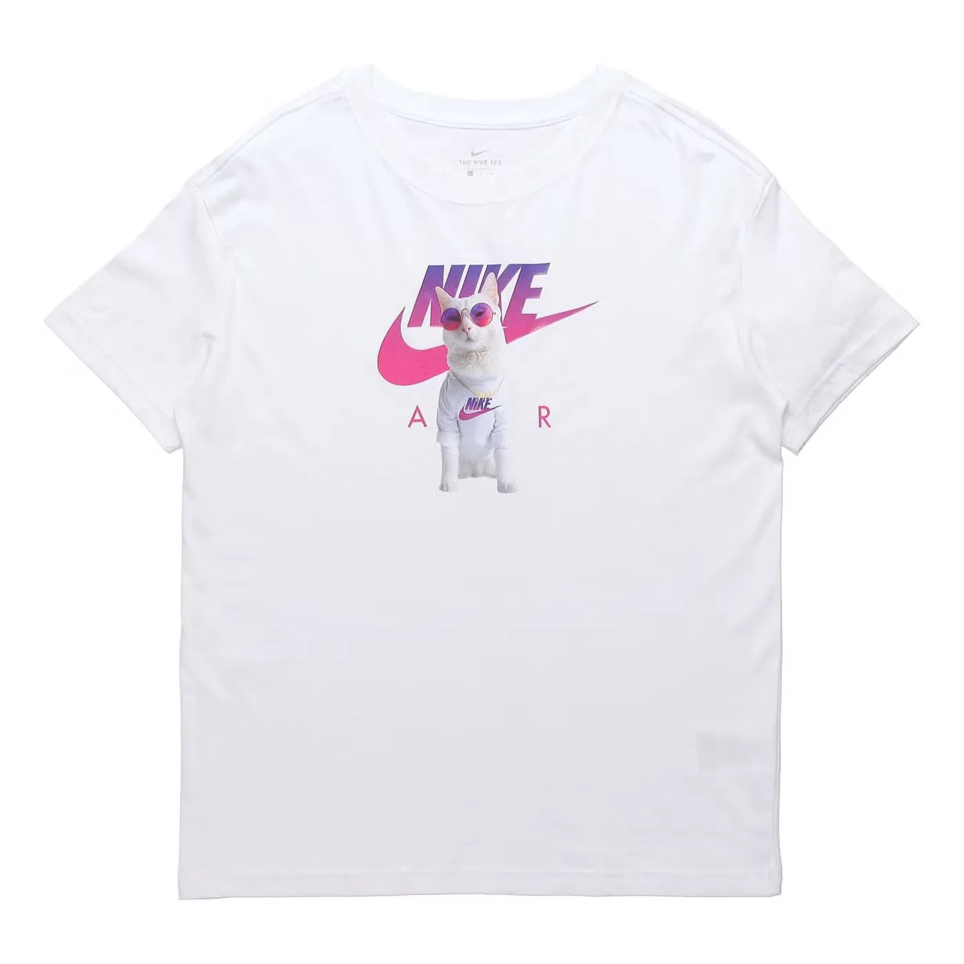 Футболка с принтом Instacat Nike, белая