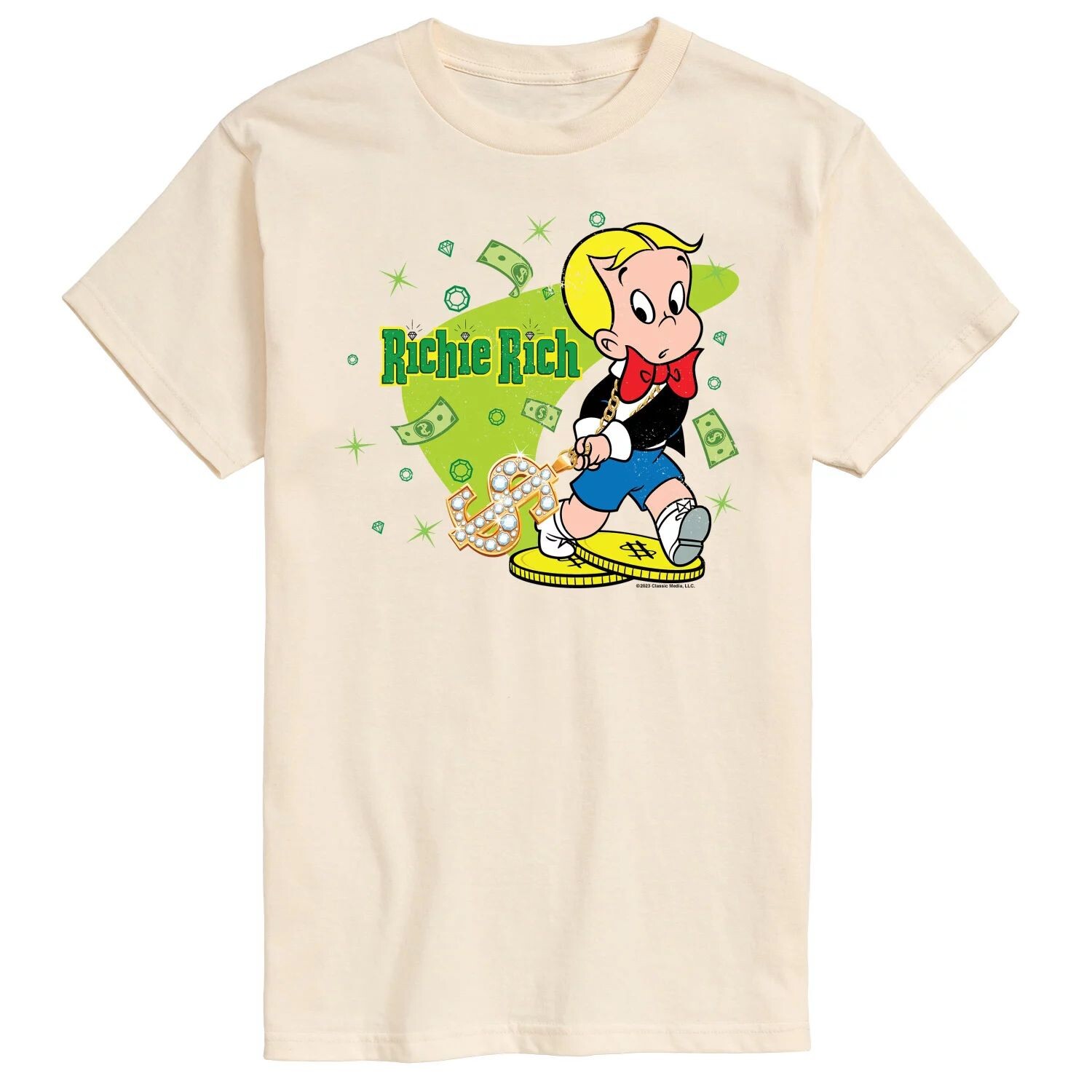 

Мужская футболка с рисунком Richie Rich Licensed Character