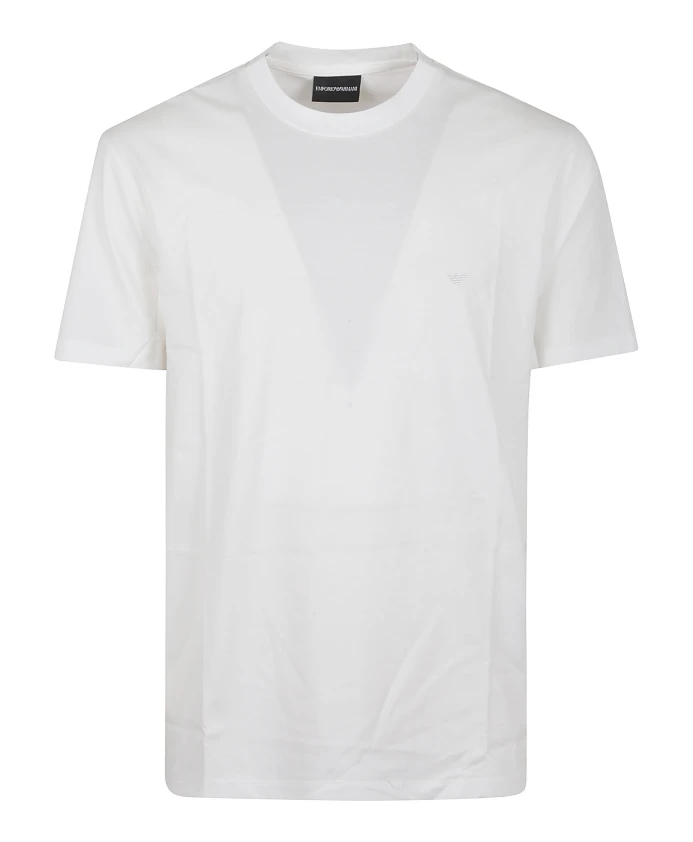 

Хлопковая футболка Ikonic с коротким рукавом. Emporio Armani, белый