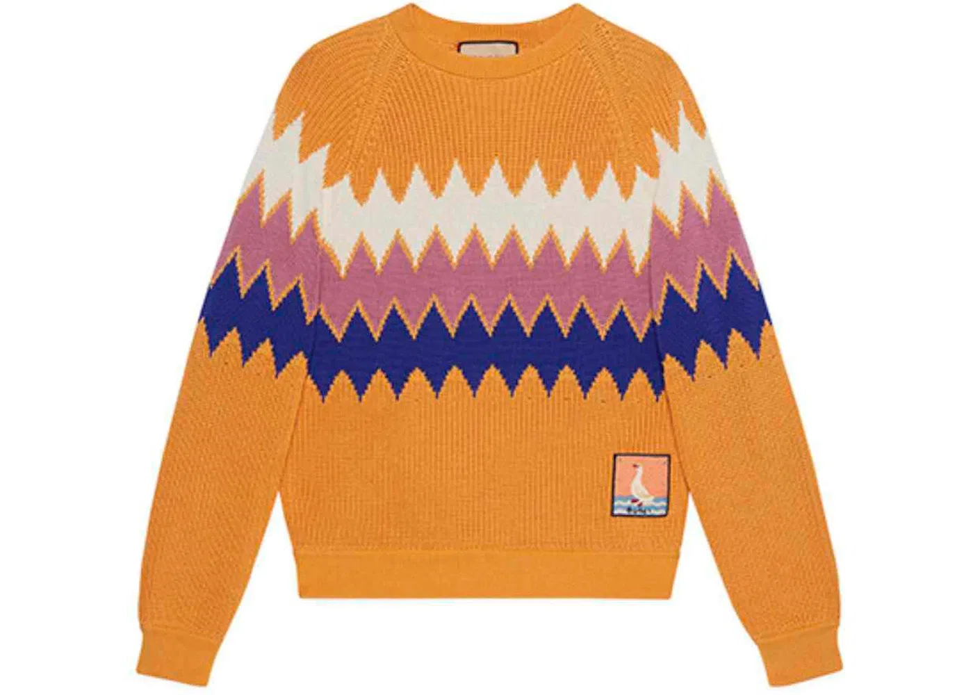 Мужской свитер с узором Gucci Stripe Pattern Gucci, Orange Multi