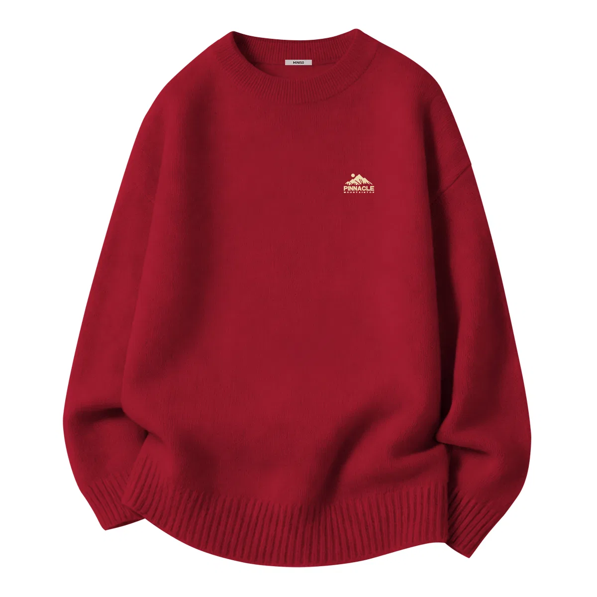 Детский свитер с круглым вырезом MINISO, Burgundy