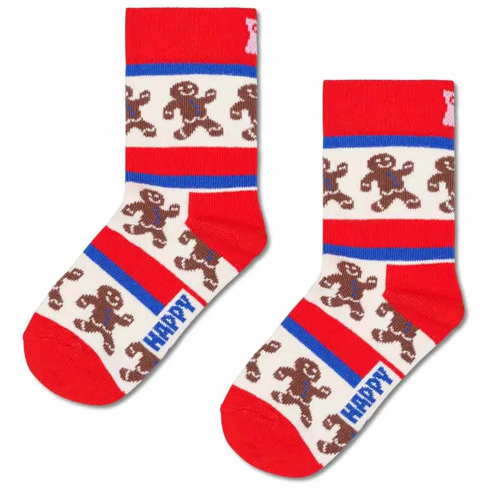 Носки полосатые Gingerbread Happy Socks, красный