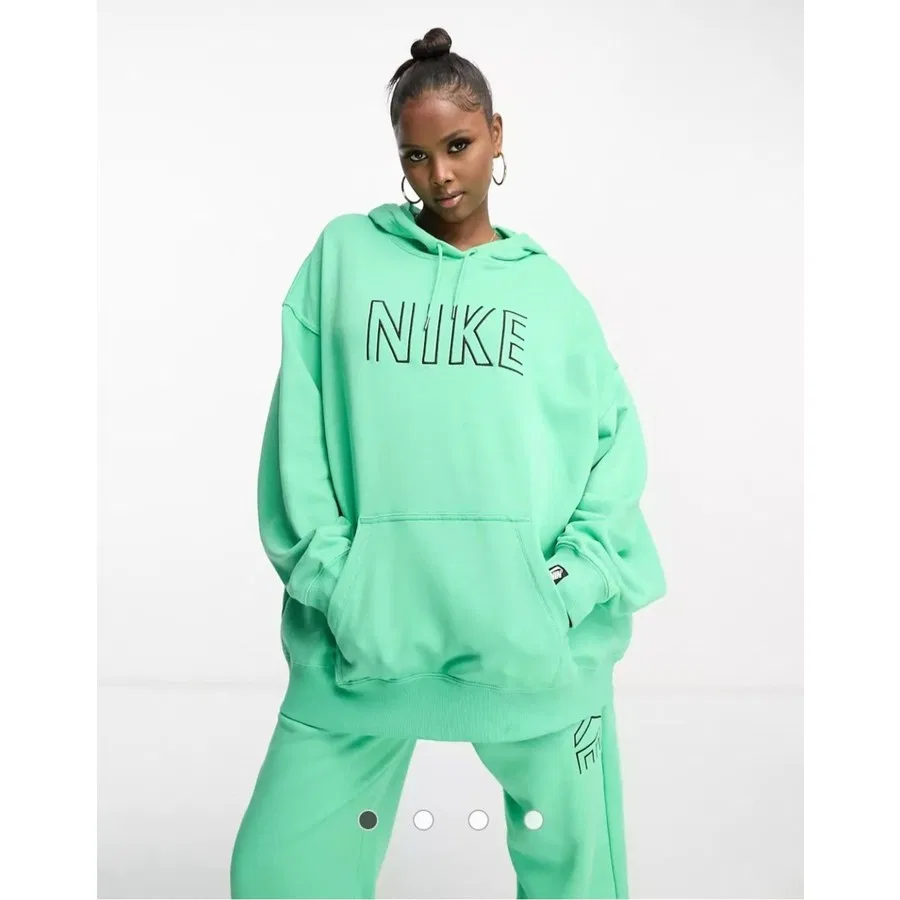 Женский худи Nike Sportswear French Terry Oversized Fleece Pullover, Зеленый