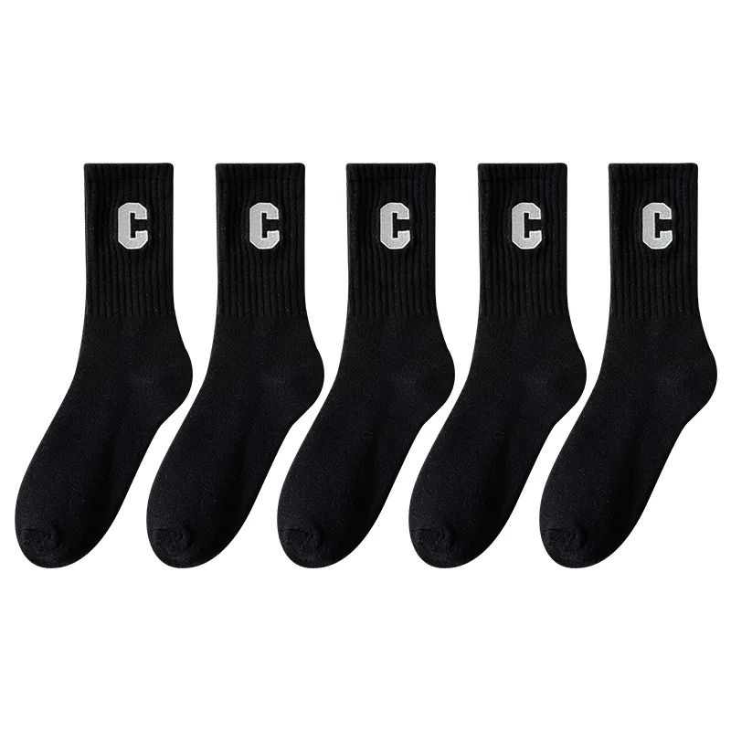 Детские носки с принтом 5 Pack Black MIIOW
