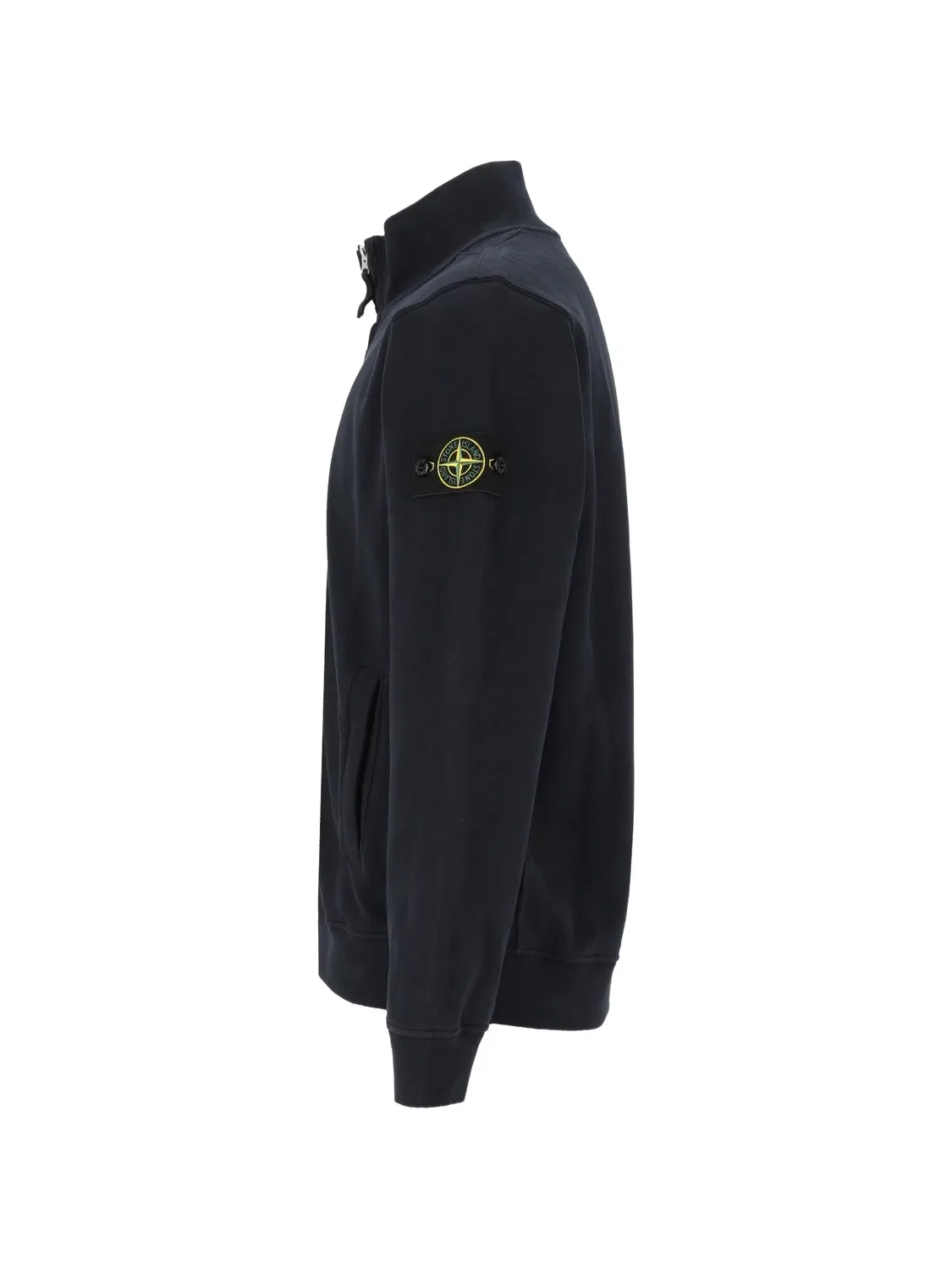 Олимпийка из органического хлопка синяя Stone Island, синий — фото 3