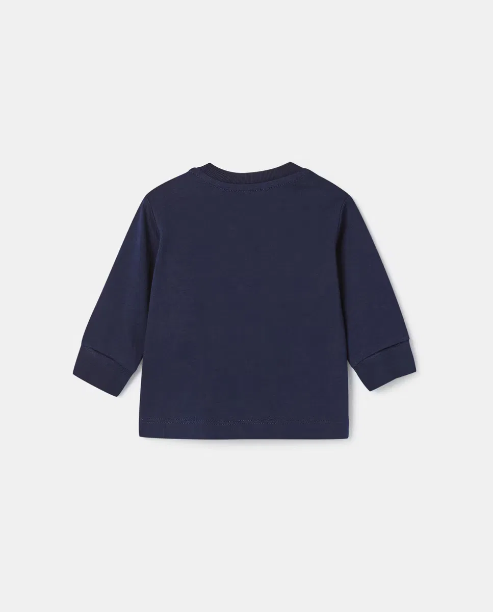 Детская футболка из хлопка, Caballo, Polo Ralph Lauren, темно-синий — фото 3